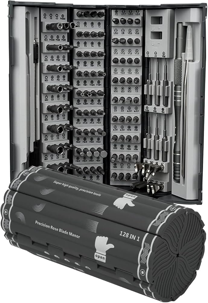 KIT DE PRECISIÓN 128 EN 1 MultiFix Tools™ | Repara Celulares, Lentes, Laptops y Más