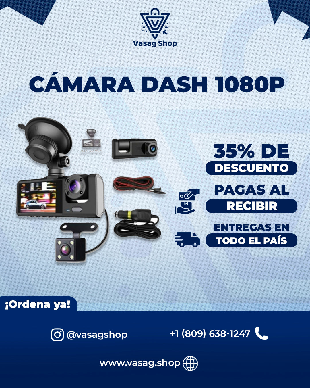 CAMARA DE GRABACION DASH CAM PARA VEHICULOS - PROTEGE TU INVERSION 24/7 & MANTENTE SEGURO 📷