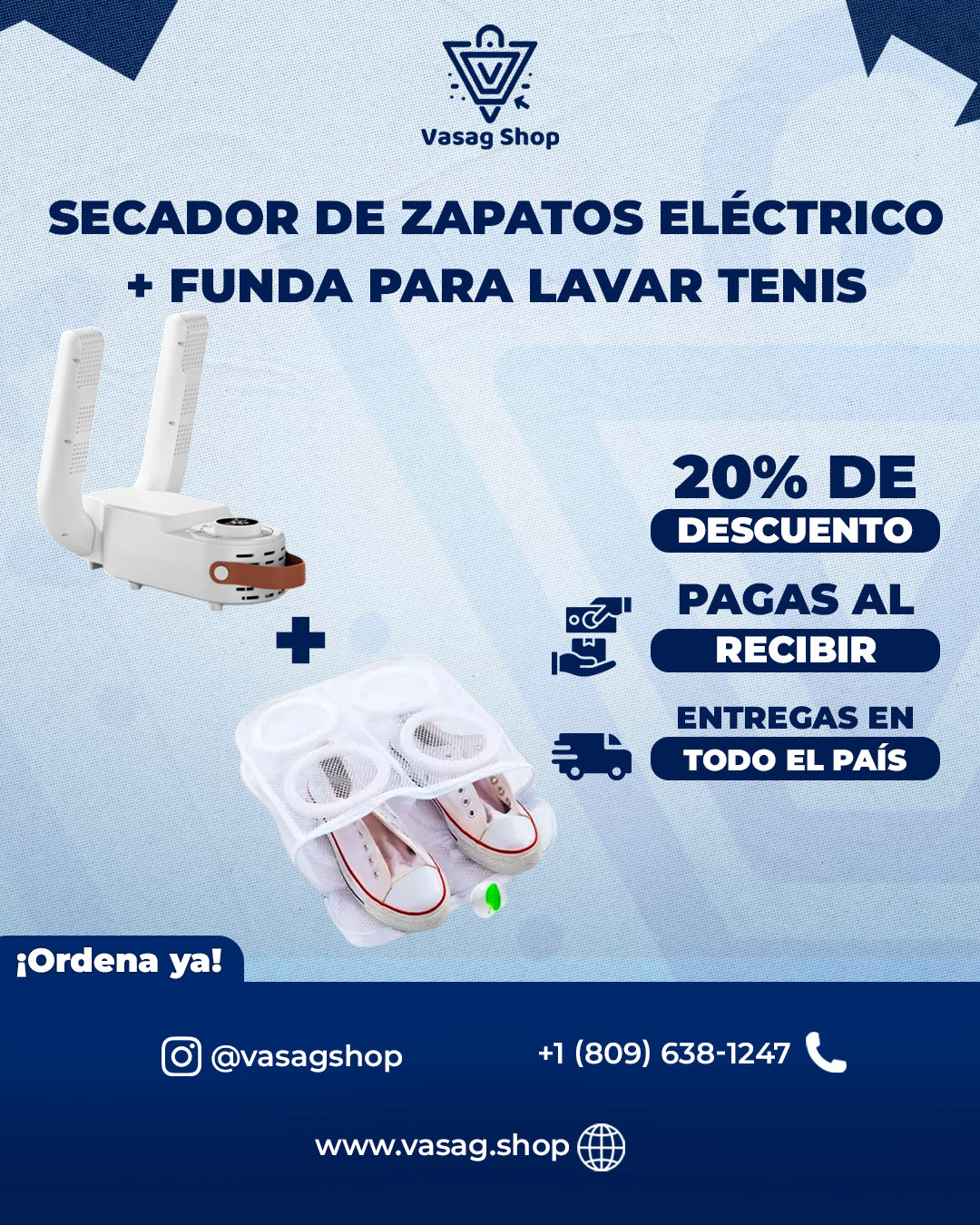Combo de Secador De Zapatos + Funda De Zapatos - Mantén tus zapatos frescos, limpios y sin malos olores