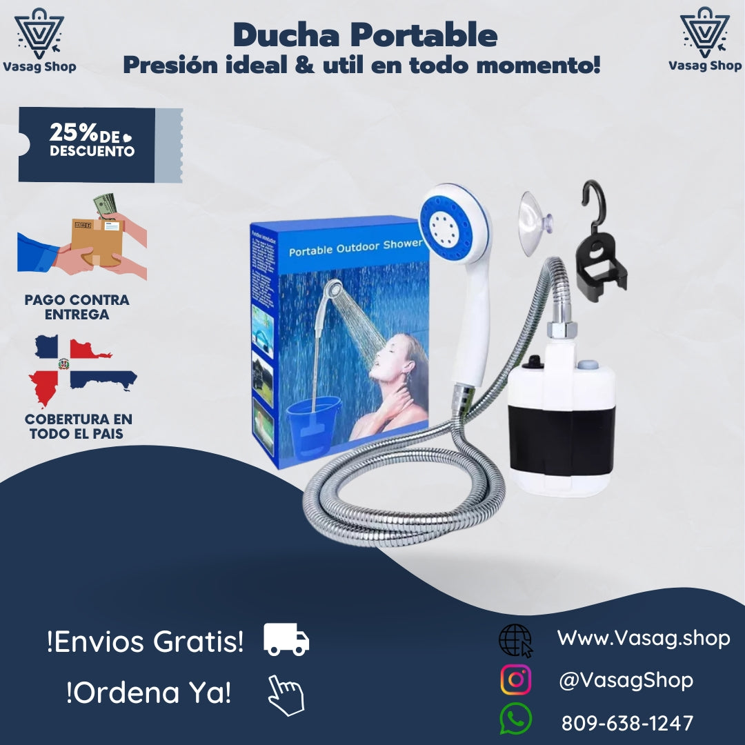 DUCHA PORTABLE MULTIUSOS