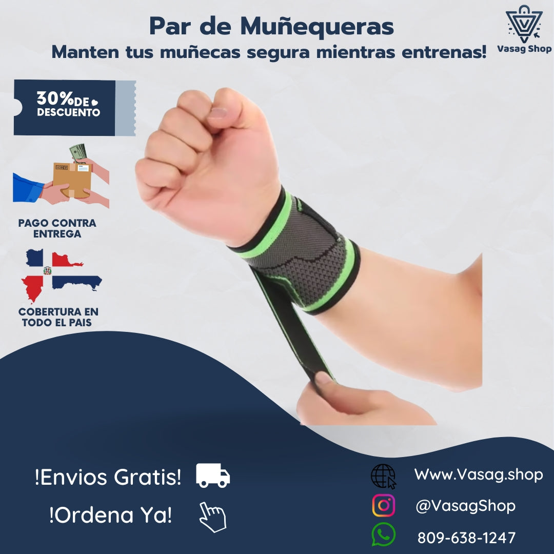PAR DE MUÑEQUERAS DEPORTIVAS PROTECTORAS