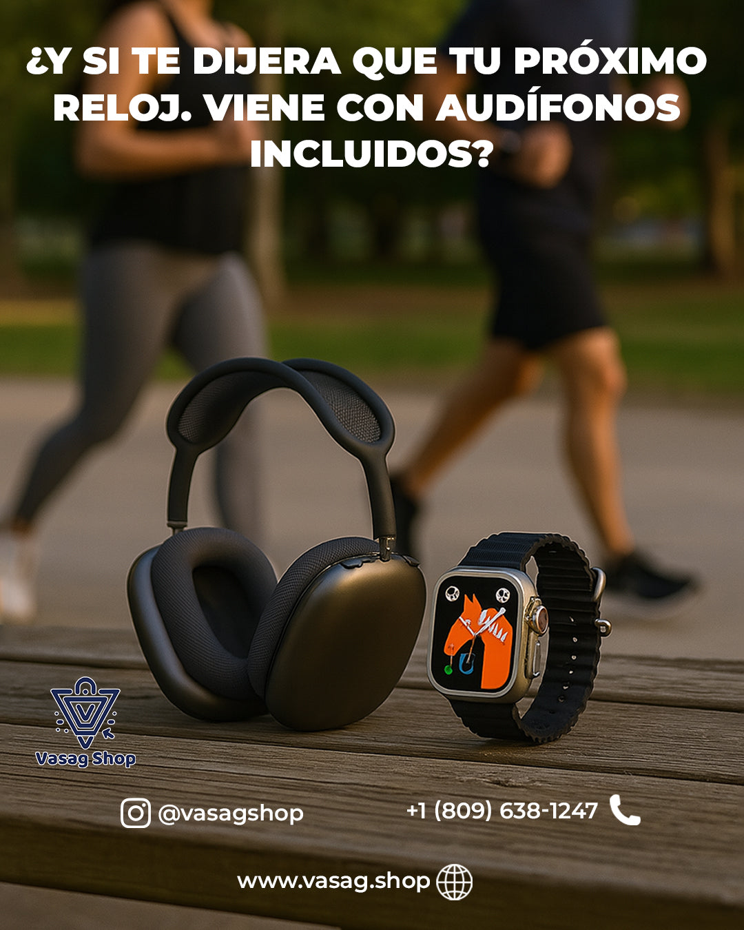 Ultra Smart Watch Con 2 Correas + Audífonos de calidad superior - Compatibles con IOS & Android, tu elección más inteligente!