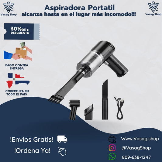 POTENTE ASPIRADORA PORTATIL