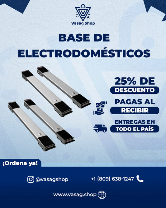 Base Móvil Ajustable (4 Unidades) – Mueve Muebles Pesados Sin Esfuerzo