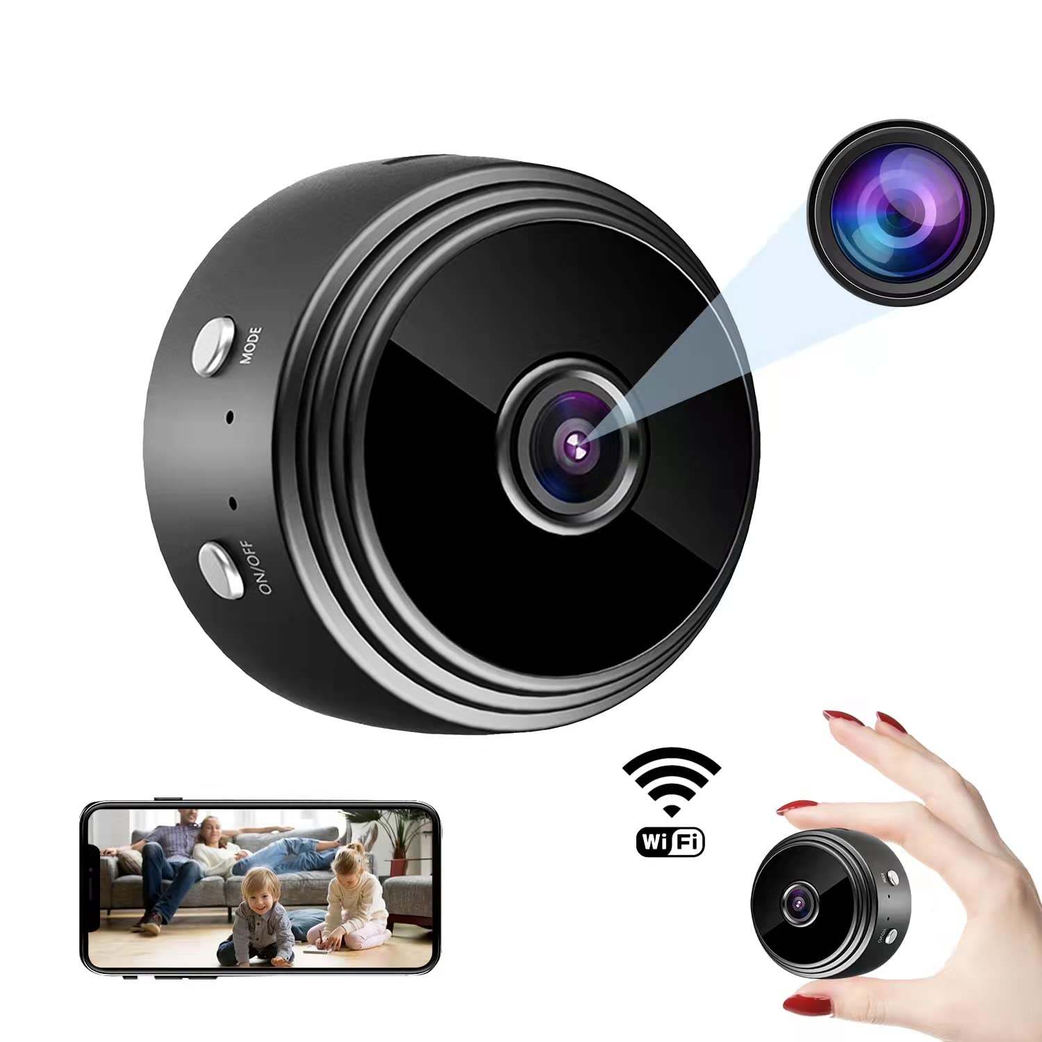 MINI CAMARA DE VIGILANCIA 1080P INALÁMBRICA (WIFI / SMART HOME)