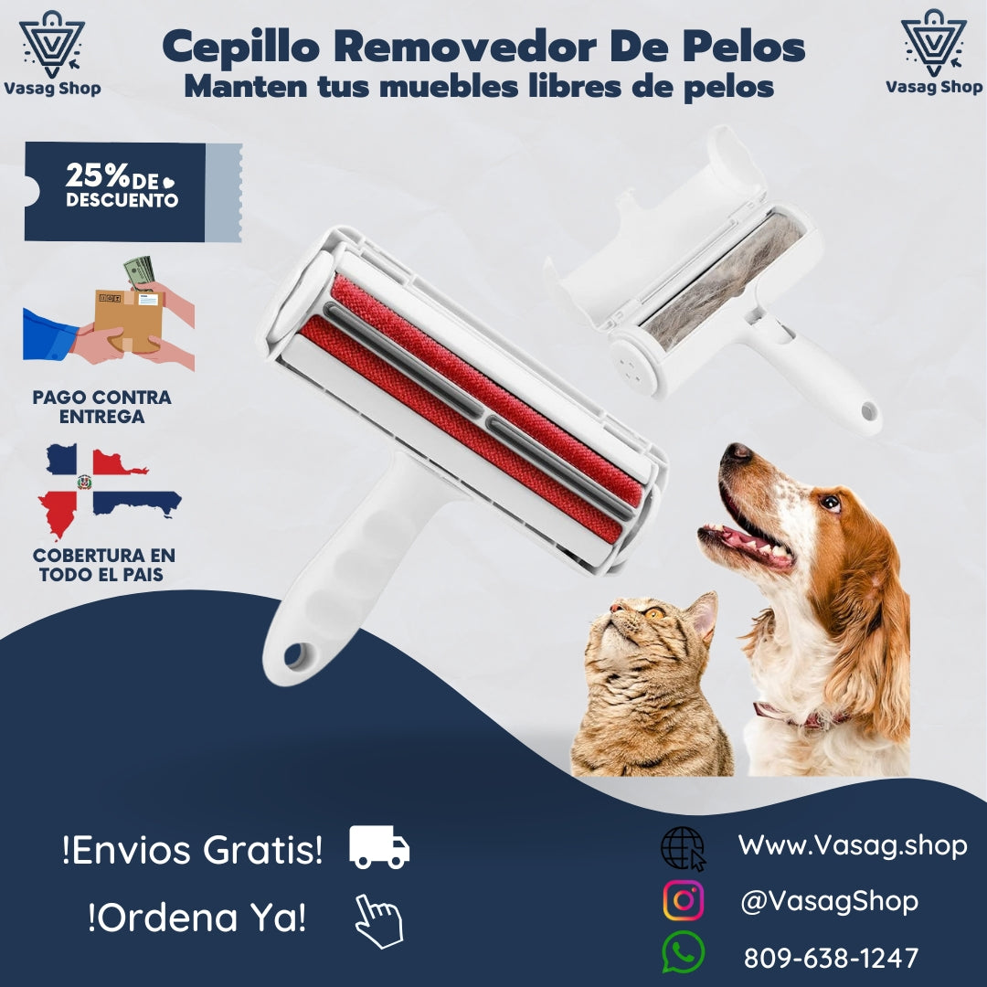 CEPILLO REMOVEDOR DE PELO DE MASCOTA