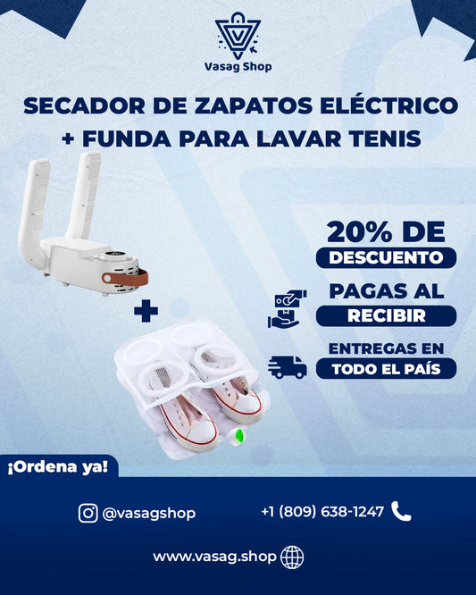 Combo de Secador De Zapatos + Funda De Zapatos - Mantén tus zapatos frescos, limpios y sin malos olores