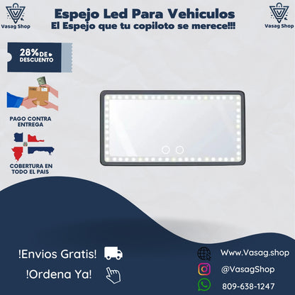 ESPEJO LED PARA VEHICULOS