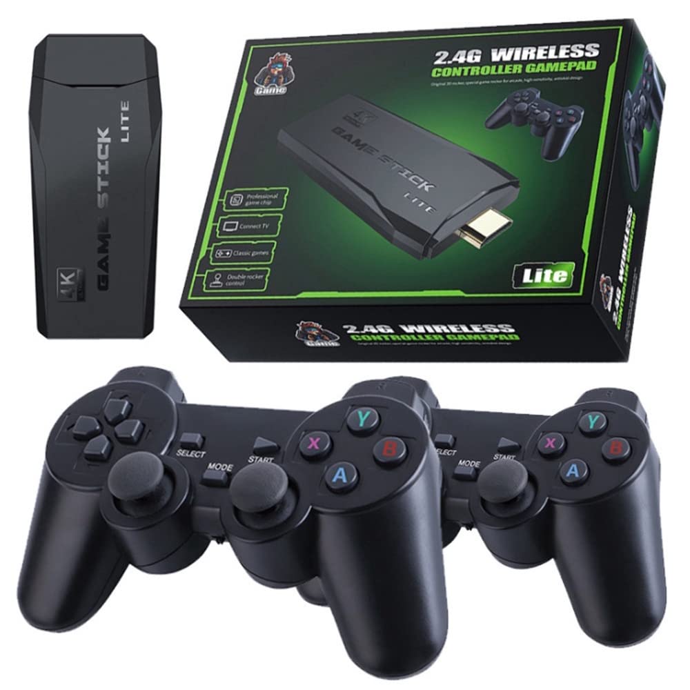 CONSOLA DE JUEGOS RETRO HDMI - CON 10000 JUEGOS DE 9 CONSOLAS DIFERENTES & 2 CONTROLES INALAMBRICOS