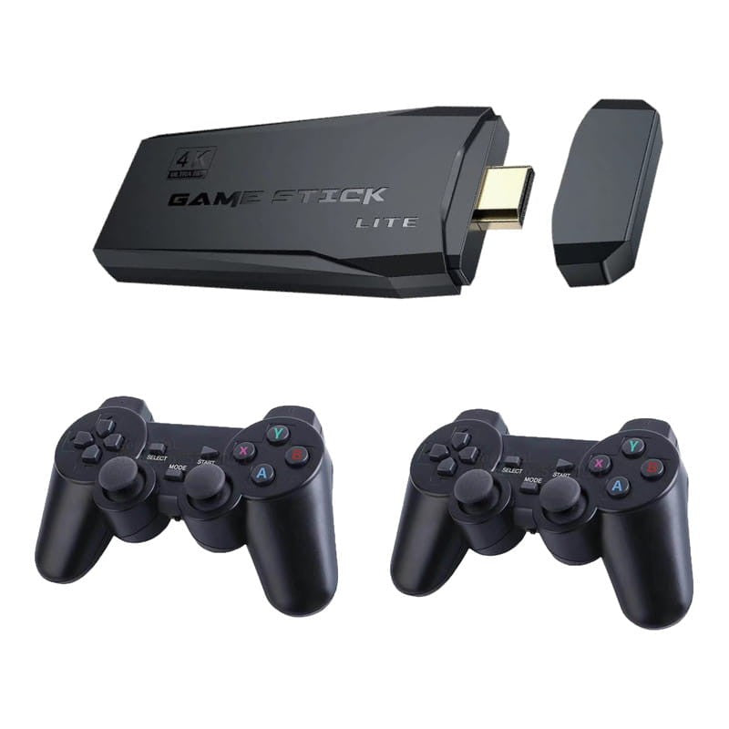CONSOLA DE JUEGOS RETRO HDMI - CON 10000 JUEGOS DE 9 CONSOLAS DIFERENTES & 2 CONTROLES INALAMBRICOS