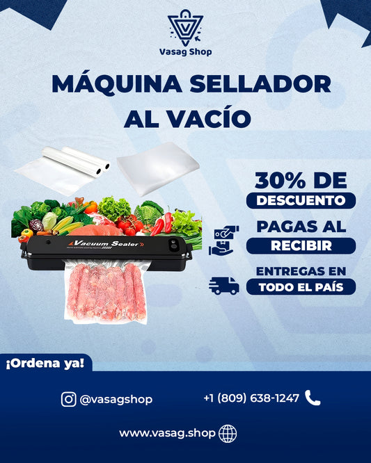 Máquina de Sellado al Vacío - Alimentos Frescos & Bien Conservados