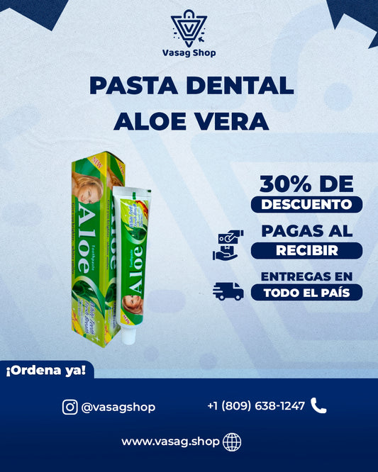 Pasta Dental Blanqueadora De Aloe Vera - La Mejor Opción Para Fumadores & Bebedores de café