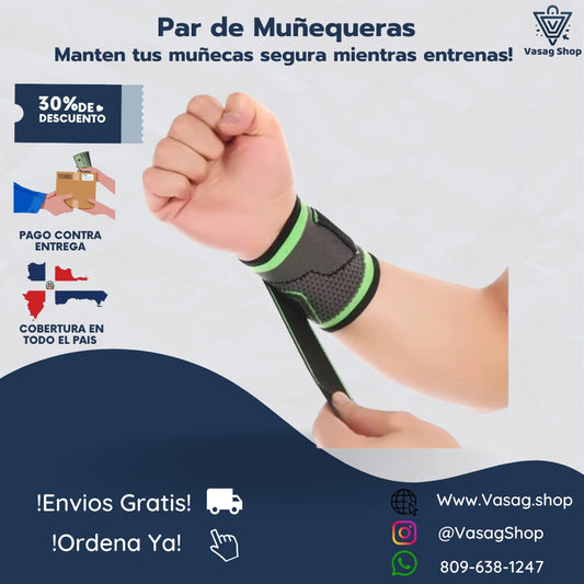 PAR DE MUÑEQUERAS DEPORTIVAS PROTECTORAS