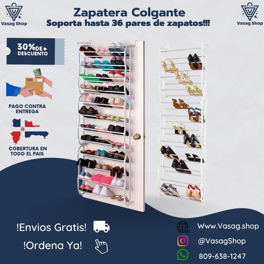 ZAPATERA COLGANTE (HASTA 36 PARES)