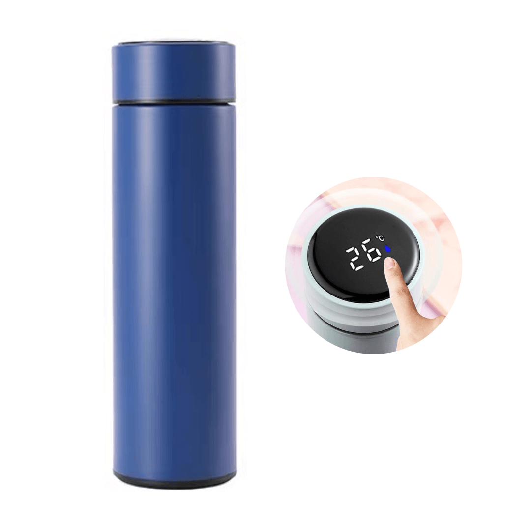 Combo (2) DOS Termos Inteligentes Con Pantalla Led - Mantén la Temperatura De Tus Bebidas, Hecho En Acero Inoxidable & Con Tapa Hermética