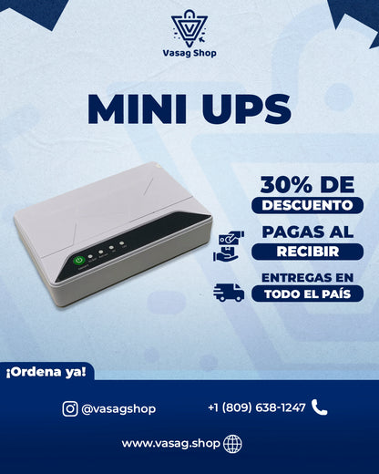 MINI UPS DE RESPALDO - MANTIENE TU INTERNET DE CASA FUNCIONANDO SIN ELECTRICIDAD!  🔋