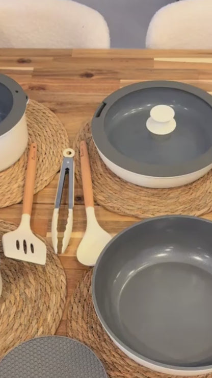 🧑‍🍳 Set de Ollas y Utensilios de Cocina - 13 Piezas Antiadherentes