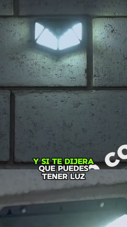 PAQUETE DE 3 LUCES LED SOLAR | 600 LÚMENES Y 182 LED | TU CASA SIEMPRE ILÚMINADA