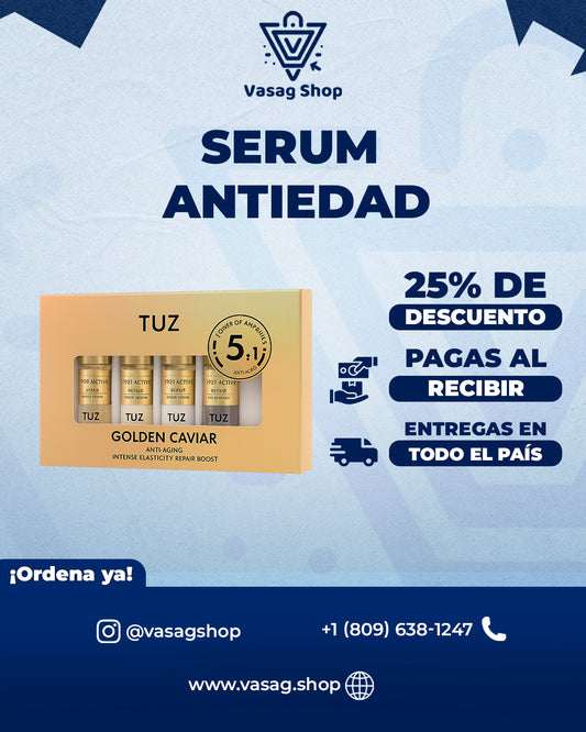 Golden Caviar Serum Antiedad – El secreto para una piel radiante y rejuvenecida!